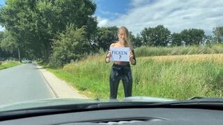 Seks z w lesie z gorącą Niemką